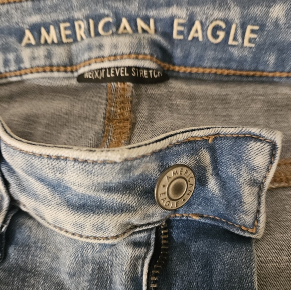 American Eagle Outfitters Super Hi Rise Jegging destroyed next level strecth 12S - Picture 15 of 16